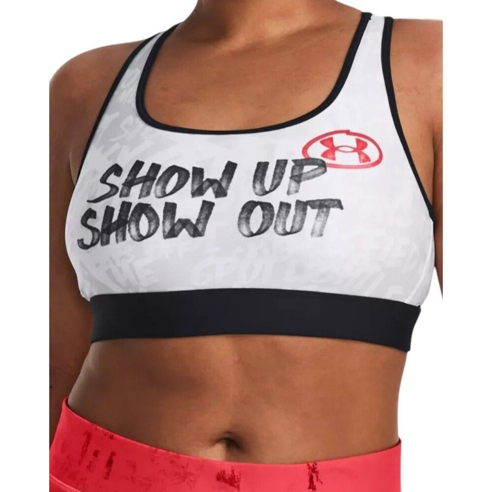 Under Armour Women’s Alter Ego Sports Bra White Size Small Show Up Out New $35